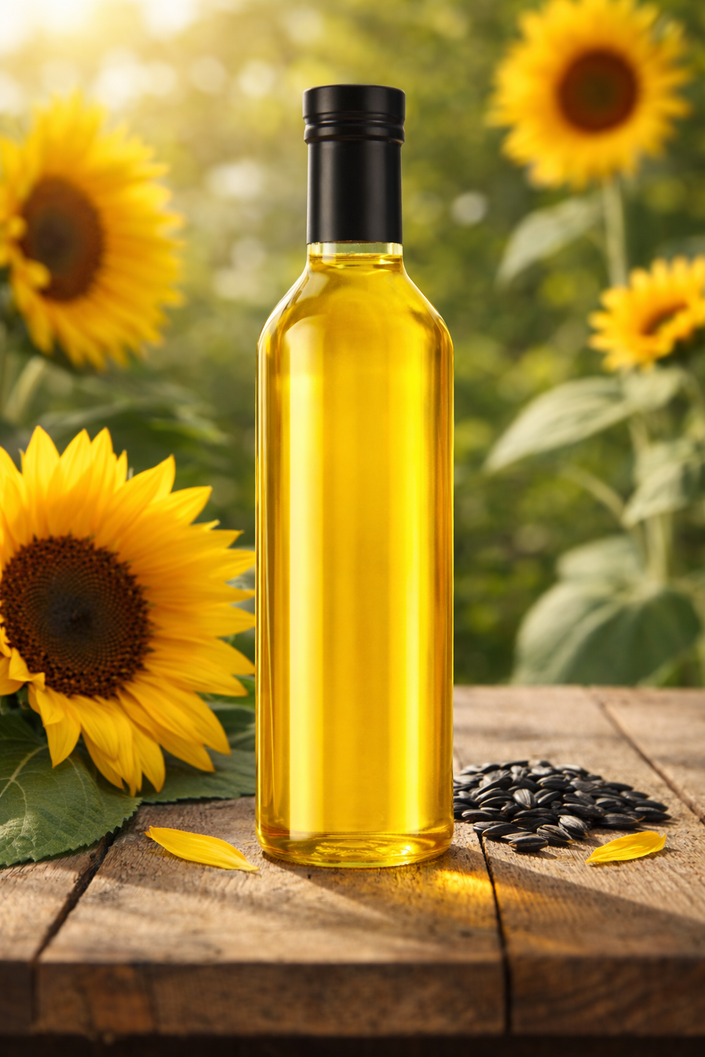 Wood Pressed Sun Flower Oil in Tin Can
